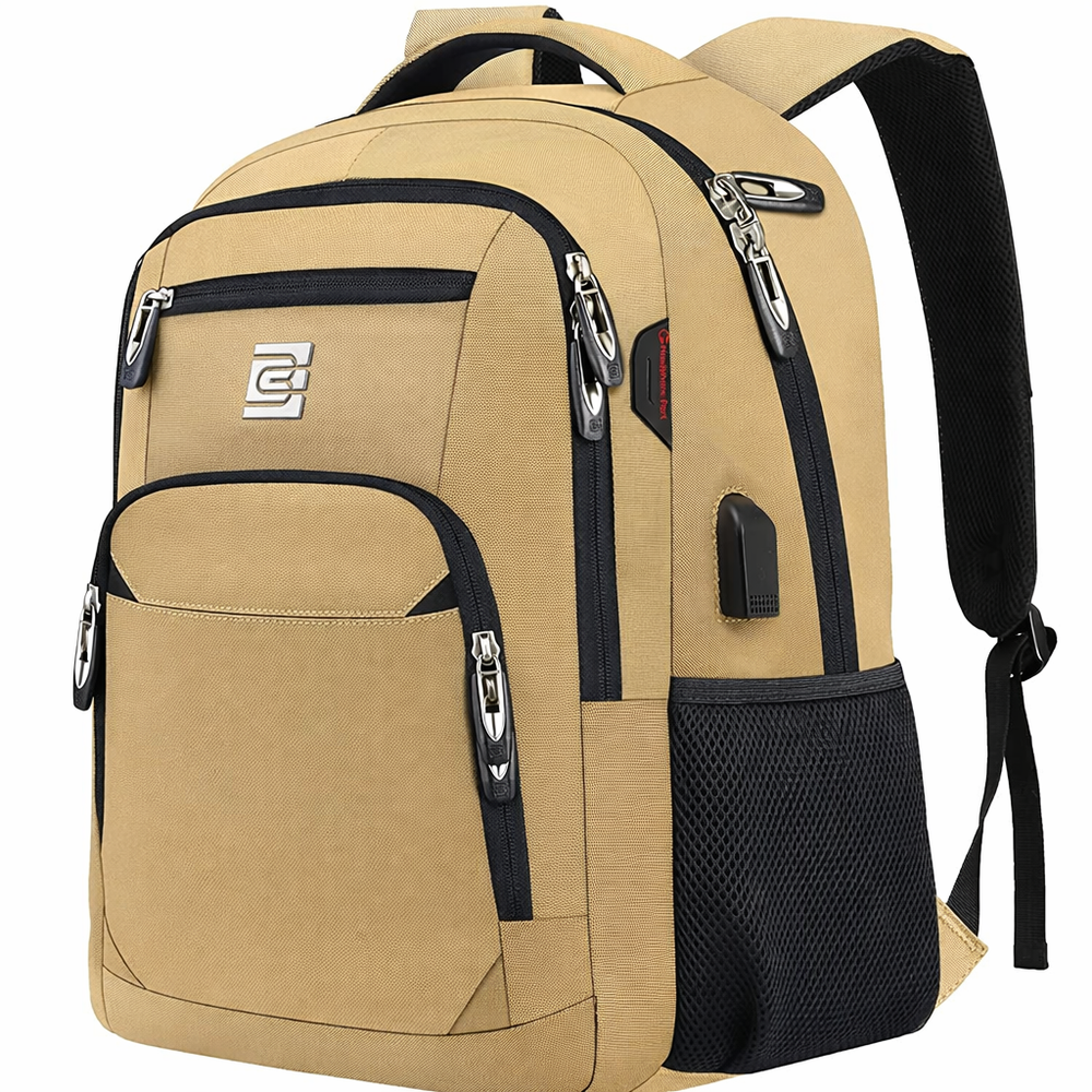 Slim Anti Theft Laptop Backpack 15.6 Inch USB Charging Travel Bag