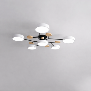 Modern LED Chandelier 3-Color Ceiling Pendant Light Nordic Lamp for Living Bedroom