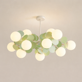 Nordic Green Molecule Glass Chandelier LED Pendant Light Bedroom Home Restaurant