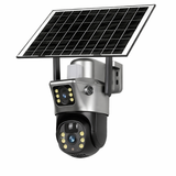 4G WiFi Solar Security Camera Dual Lens 8MP 4K PIR Night Vision Outdoor