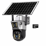 4G WiFi Solar Security Camera Dual Lens 8MP 4K PIR Night Vision Outdoor