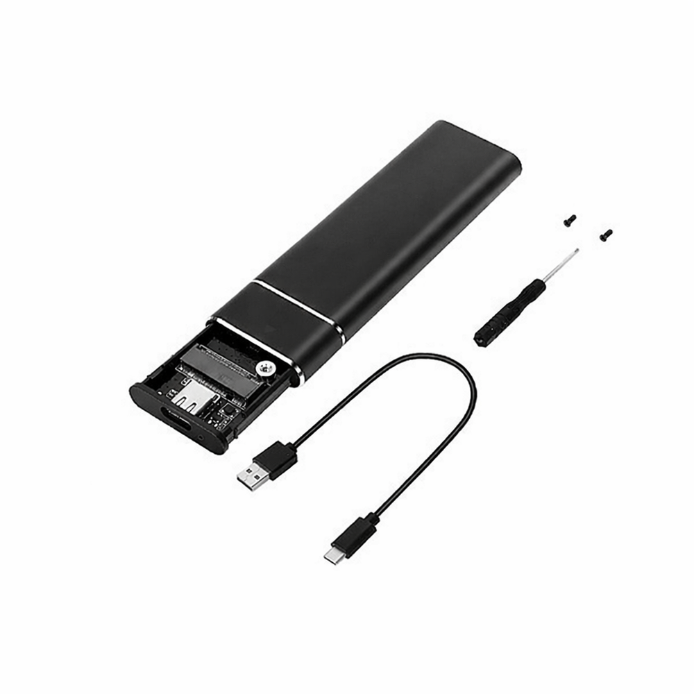 M.2 NVMe SATA SSD Enclosure USB 3.1 Type C Dual Protocol External Case