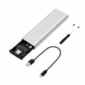 M.2 NVMe SATA SSD Enclosure USB 3.1 Type C Dual Protocol External Case