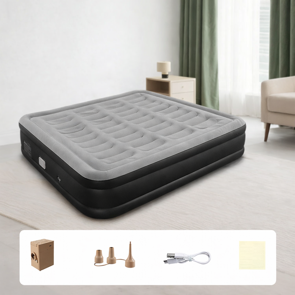 Automatic Inflatable Camping Mattress with Built-In Pump – Thickened PVC Sleep Pad
