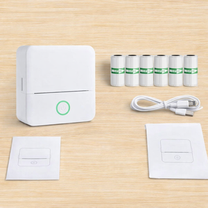 Portable Mini Bluetooth Sticker Printer Inkless Label Maker for Notes & Journals