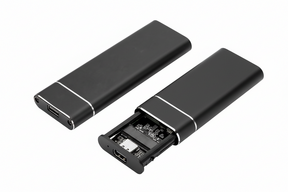 M.2 NVMe SATA SSD Enclosure USB 3.1 Type C Dual Protocol External Case