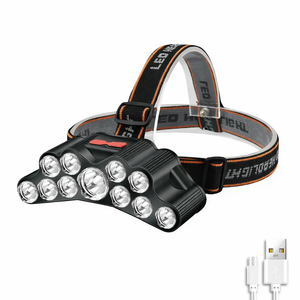 8 LED Rechargeable Headlamp Powerful Headlight for Camping Fishing Hiking