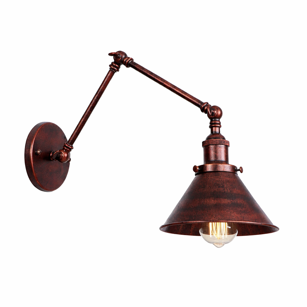 Modern Adjustable Wall Sconce Long Arm Reading Light Bedroom Living Room