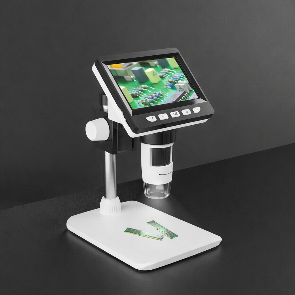 4.3 Inch IPS USB Digital Microscope 1000X Coin Soldering Repair Camera