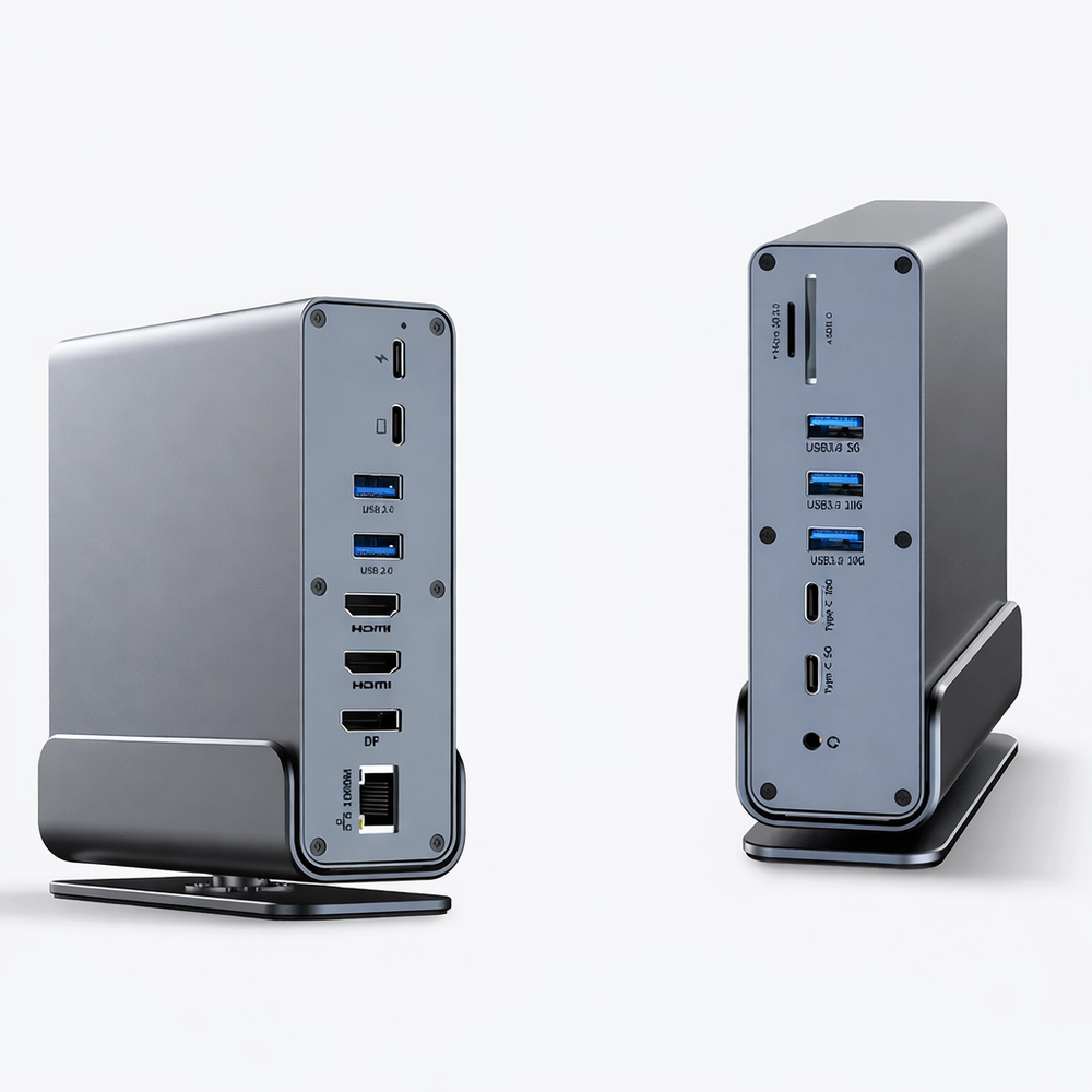 15 in 1 USB C Docking Station 4K 60Hz HDMI DP Ethernet Hub for Laptop