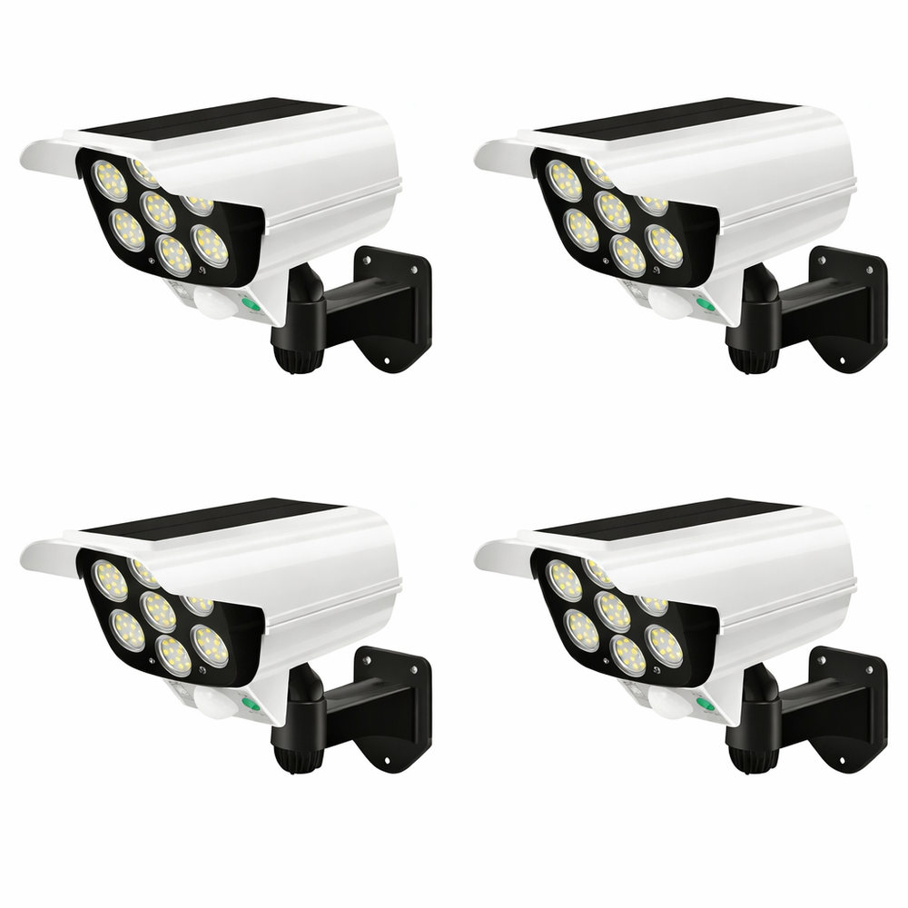 2000LM Solar Motion Sensor Outdoor LED Security Floodlight Wireless 77LED Light