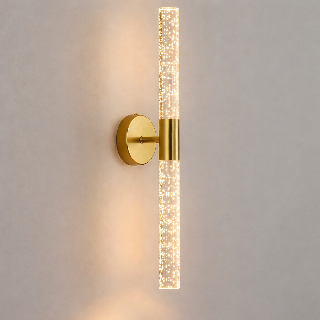 Nordic Crystal Rod LED Wall Lamp Bedroom Bedside Living Room AC85-265V Light
