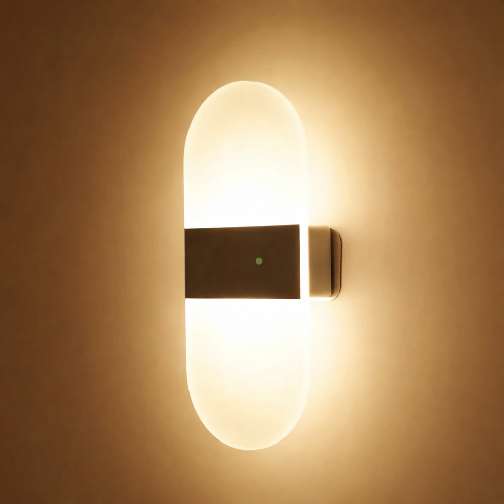 Touch Sensor LED Wall Lamp USB Rechargeable Modern Nordic Bedroom Living Room