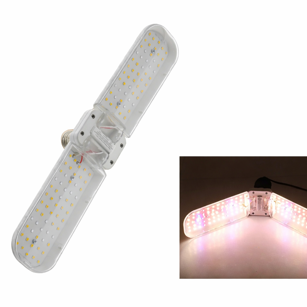 Foldable LED Grow Light E27 Full Spectrum Plant Bulb for Indoor Plants