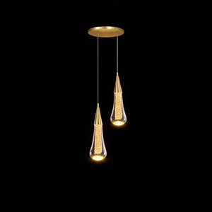 LED Water Drop Bubble Pendant Light Crystal Hanging Lamp Bedroom Dining Decor