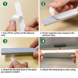 Stick Anywhere LED Motion Activated Sensor Light Rechargeable