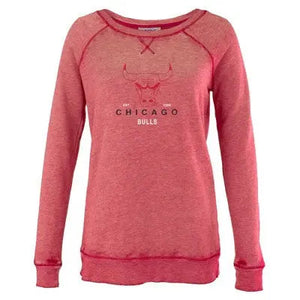 Chicago Bulls Women's Pullover Team Logo Sweatshirts Officially Licensed NBA