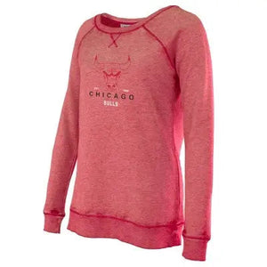 Chicago Bulls Women's Pullover Team Logo Sweatshirts Officially Licensed NBA