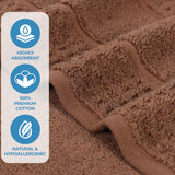 Napa Zero Twist Cotton Solid Waffle Honeycomb Bath Towel Set of 3 - Bath Towel by Superior Brand