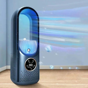 Portable Bladeless Air Cooler USB Mini Air Conditioner Fan with Timer