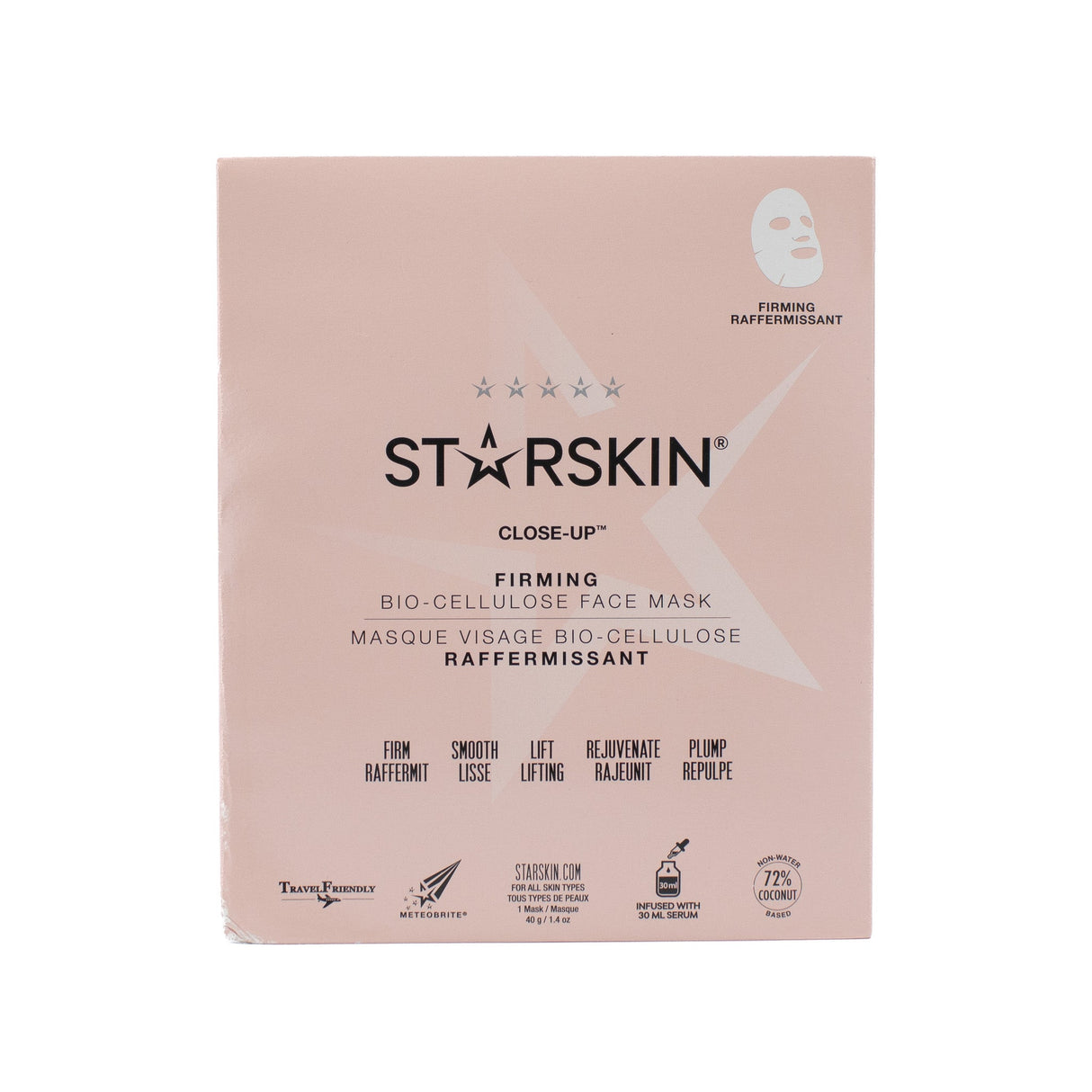 STARSKIN Close-Up Firming Bio-Cellulose Face Mask 1 MASK - Imperfect Box