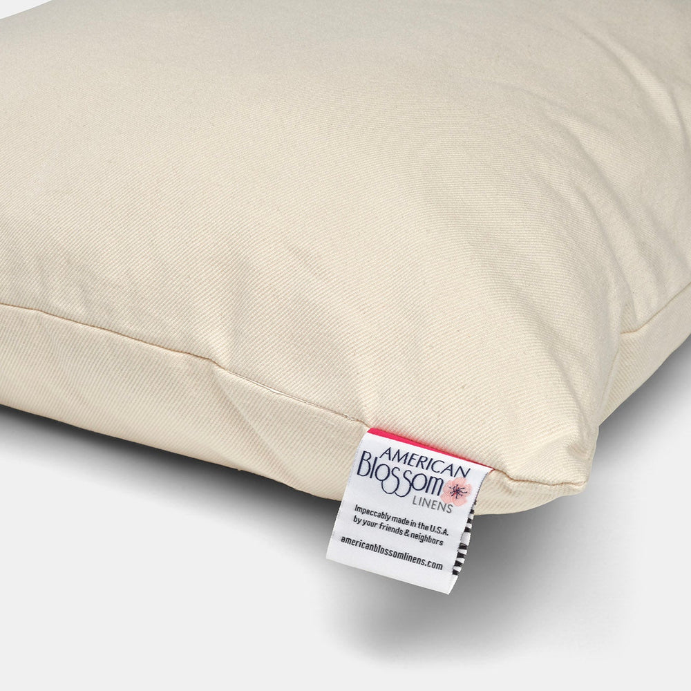 Natural Cotton Pillow With Wool Filling