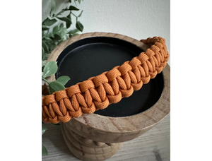 Cobra Braid in Mustard - Handmade Dog Collar
