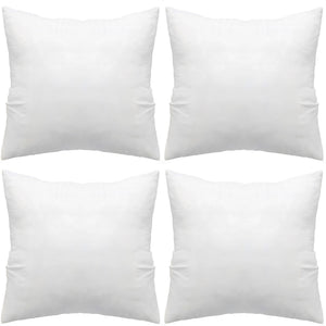 4pcs Throw Pillow Inserts, Square Cushion Inner Soft Fluffy Plump Stuffer Cushion Pillow Core White Pillow Inserts Christmas Decor Halloween Decor Bed Sofa Home Decor