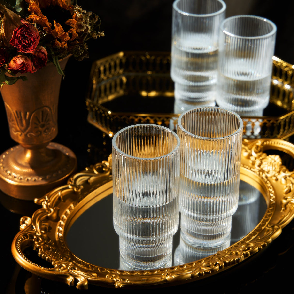 Como Highball Glassware, Set of 4