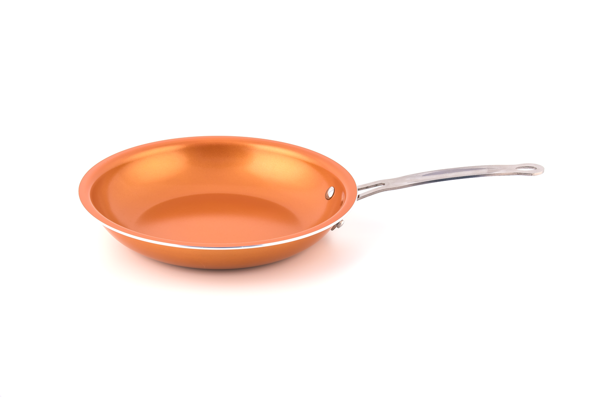 MASTERPAN Ceramic Nonstick Copper Color Frypan & Skillet, 10"