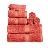 Madison Egyptian Cotton Plush Heavyweight 8 Piece Towel Set - Egyptian Cotton Towel Set by Superior Brand