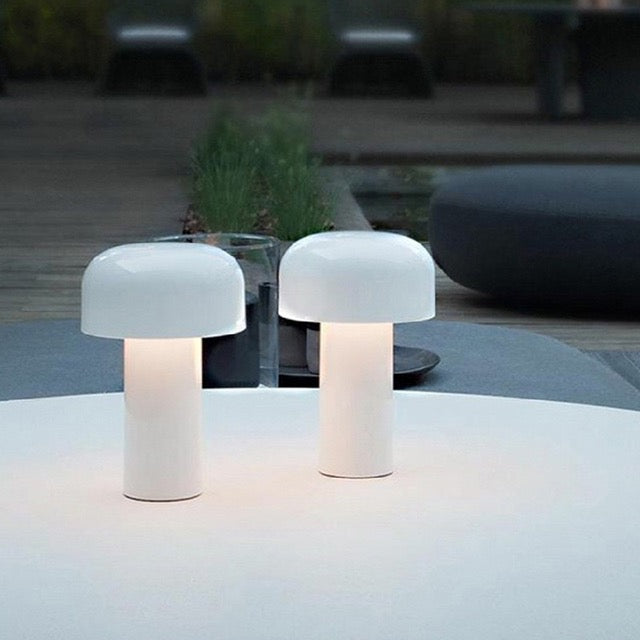 Cordless LED Table Lamp with Touch Control – Portable Mushroom Design for Indoor and Outdoor Use