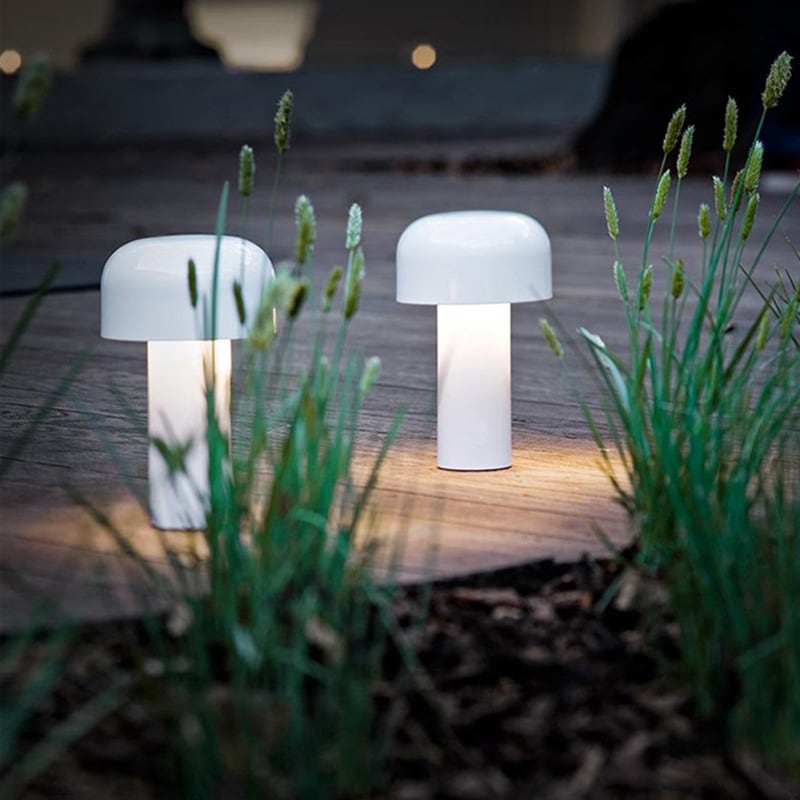 Cordless LED Table Lamp with Touch Control – Portable Mushroom Design for Indoor and Outdoor Use