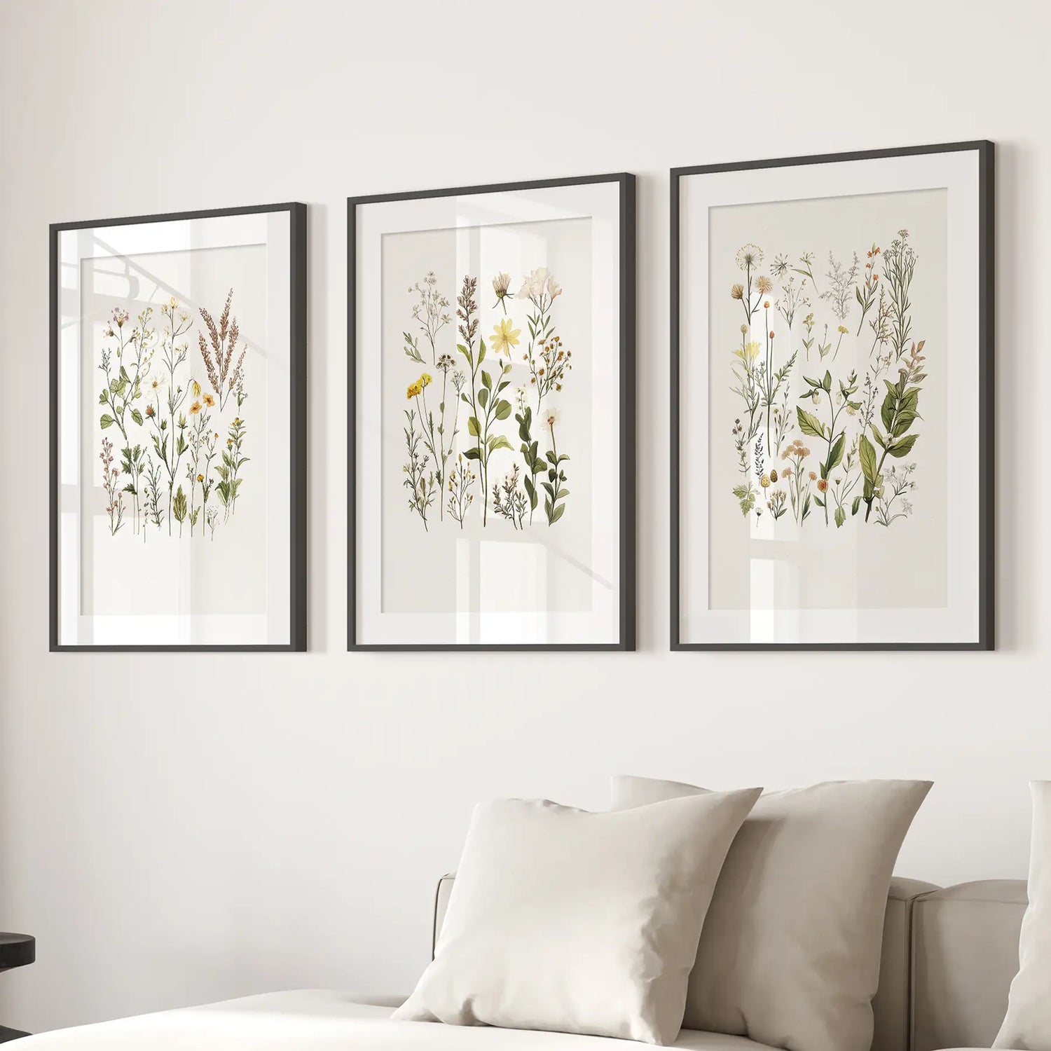 Minimalist Wild Plants. Botanical Poster Art Decor