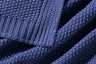 Cozy Knit Cotton Throw Blanket