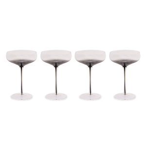 Smoke Stem Coupe Glasses