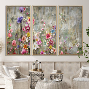 Cozy Flowers Painting on Canvas Wall Art Floral Canvas Print