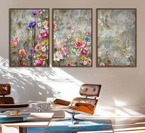 Cozy Flowers Painting on Canvas Wall Art Floral Canvas Print
