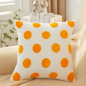 Sunshine Blossom Whimsical Floral Square Throw Pillow (With 450g insert) 18''x18'' set of 2