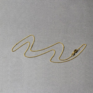 14k Yellow Gold Diamond Cut Rolo Chain 1.1mm