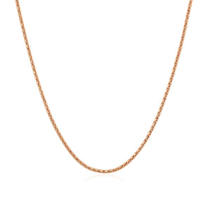 14k Rose Gold Adjustable Popcorn Chain 1.3mm
