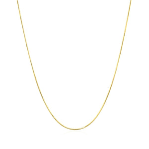 14k Yellow Gold Round Snake Chain 0.7mm
