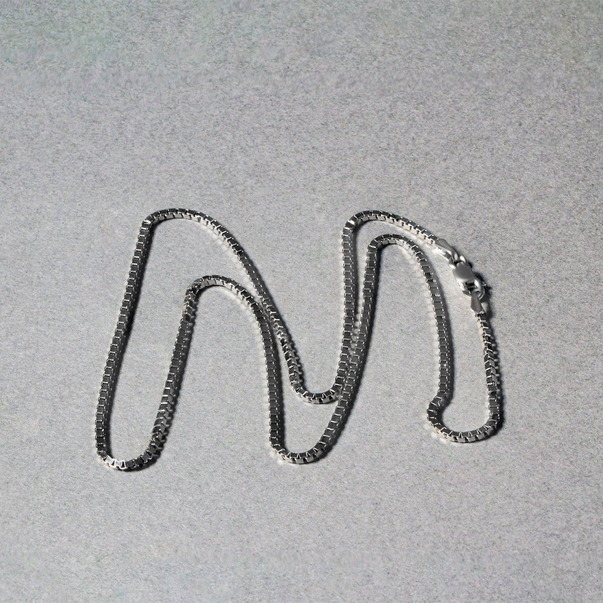 14k White Gold Classic Box Chain 1.4mm