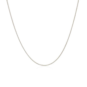 10k White Gold Wheat Chain 0.6mm