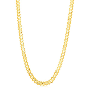 14k Yellow Gold High Polish Modern Lite Edge Chain (8.0mm)