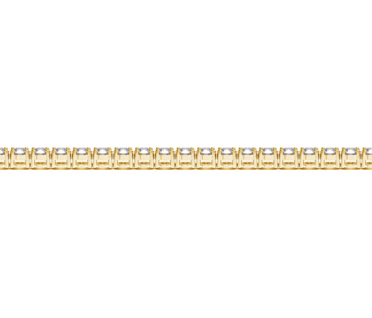 Lab Grown Round Diamond Tennis Bracelet in 14k Yellow Gold (5 cctw  F/G  VS2/SI1)