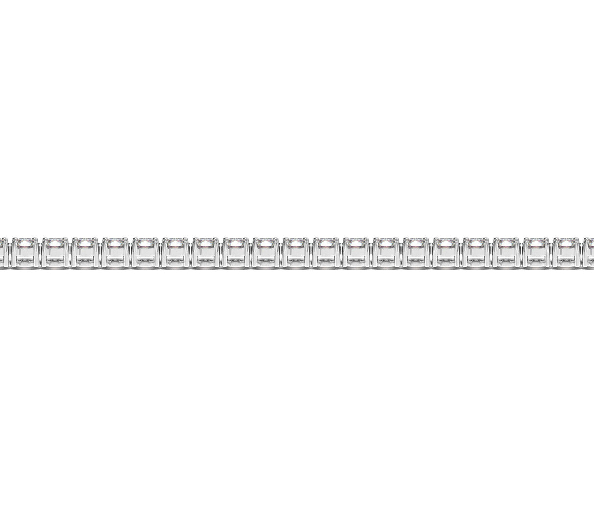 Lab Grown Round Diamond Tennis Bracelet in 14k White Gold (4 cctw F/G  VS2/SI1)
