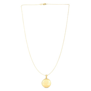 14k Yellow Gold Tree of Life Locket Necklace