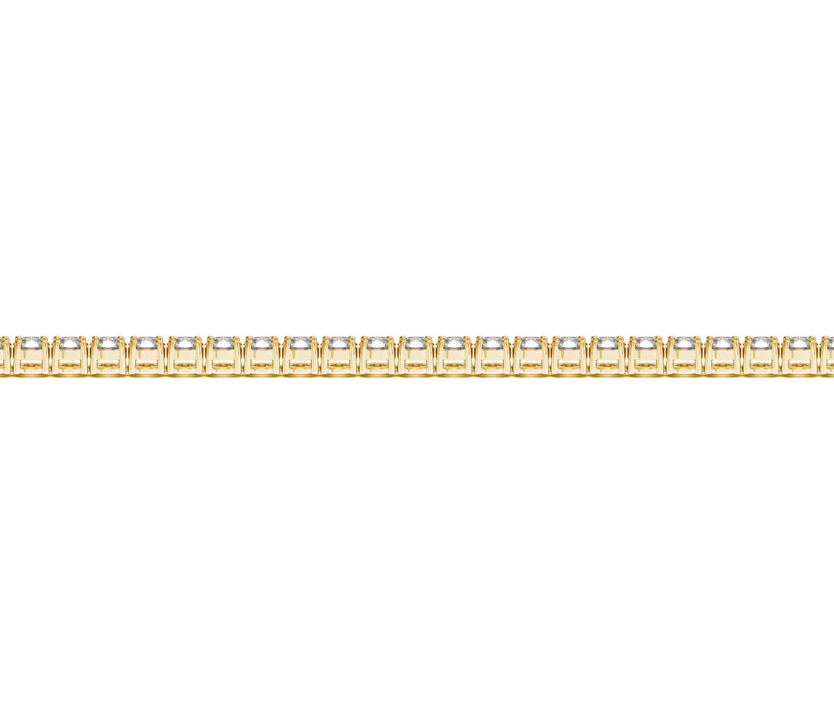 Lab Grown Round Diamond Tennis Bracelet in 14k Yellow Gold (3 cctw F/G  VS2/SI1)