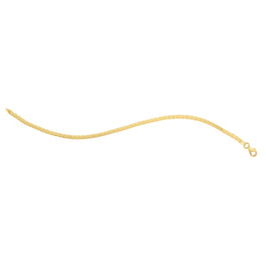 14k Yellow Gold 7 inch Mini Cube Bracelet (2.60 mm)